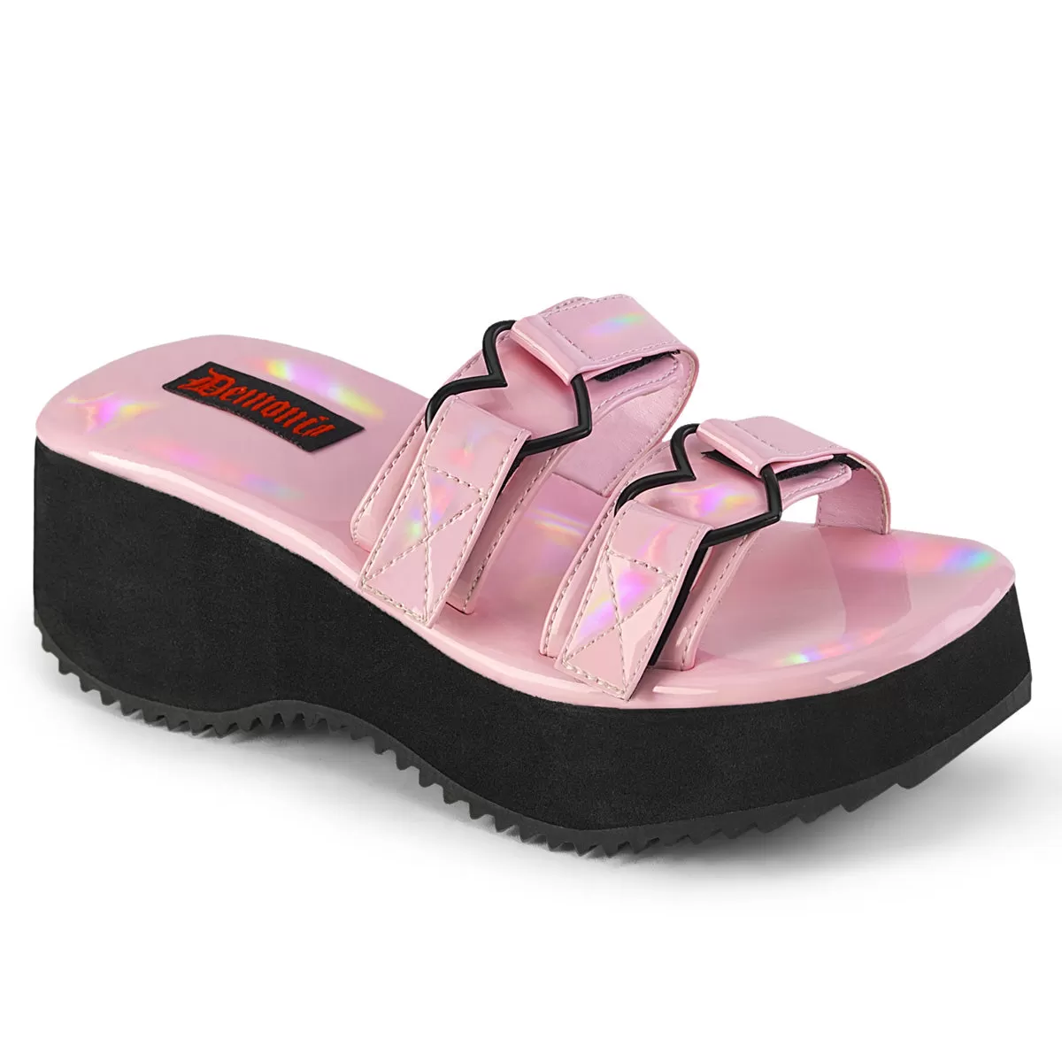 2 Inch Platform FLIP-12 Baby Pink Holo