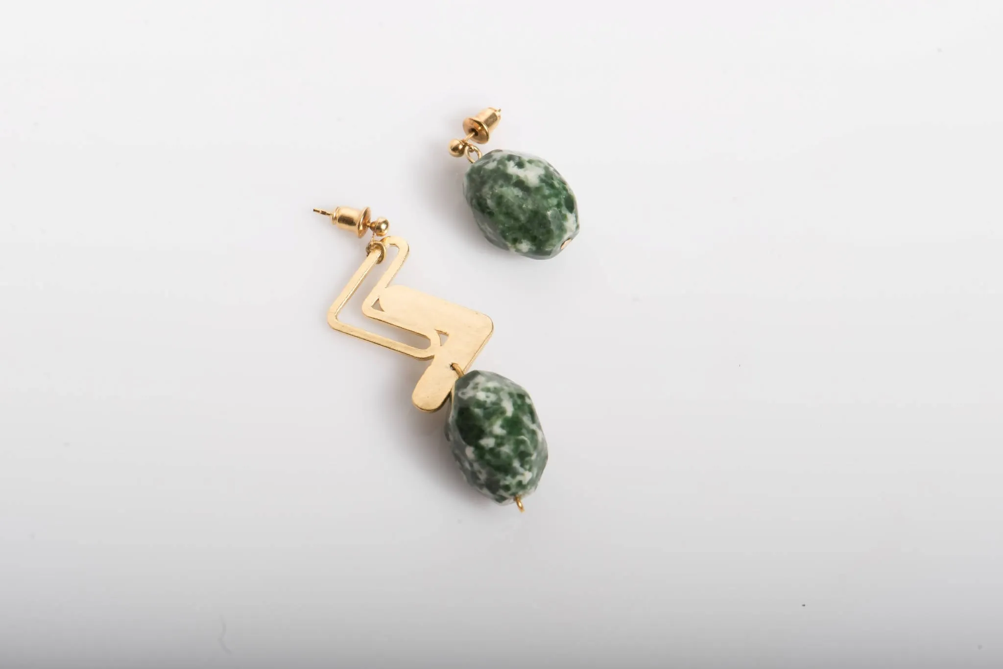 Asymmetric Gee Earrings by Dina B.