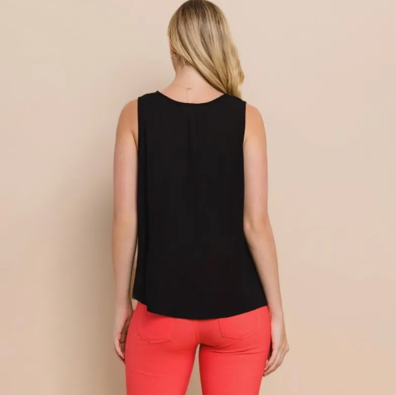 Black Lightweight Tank Top