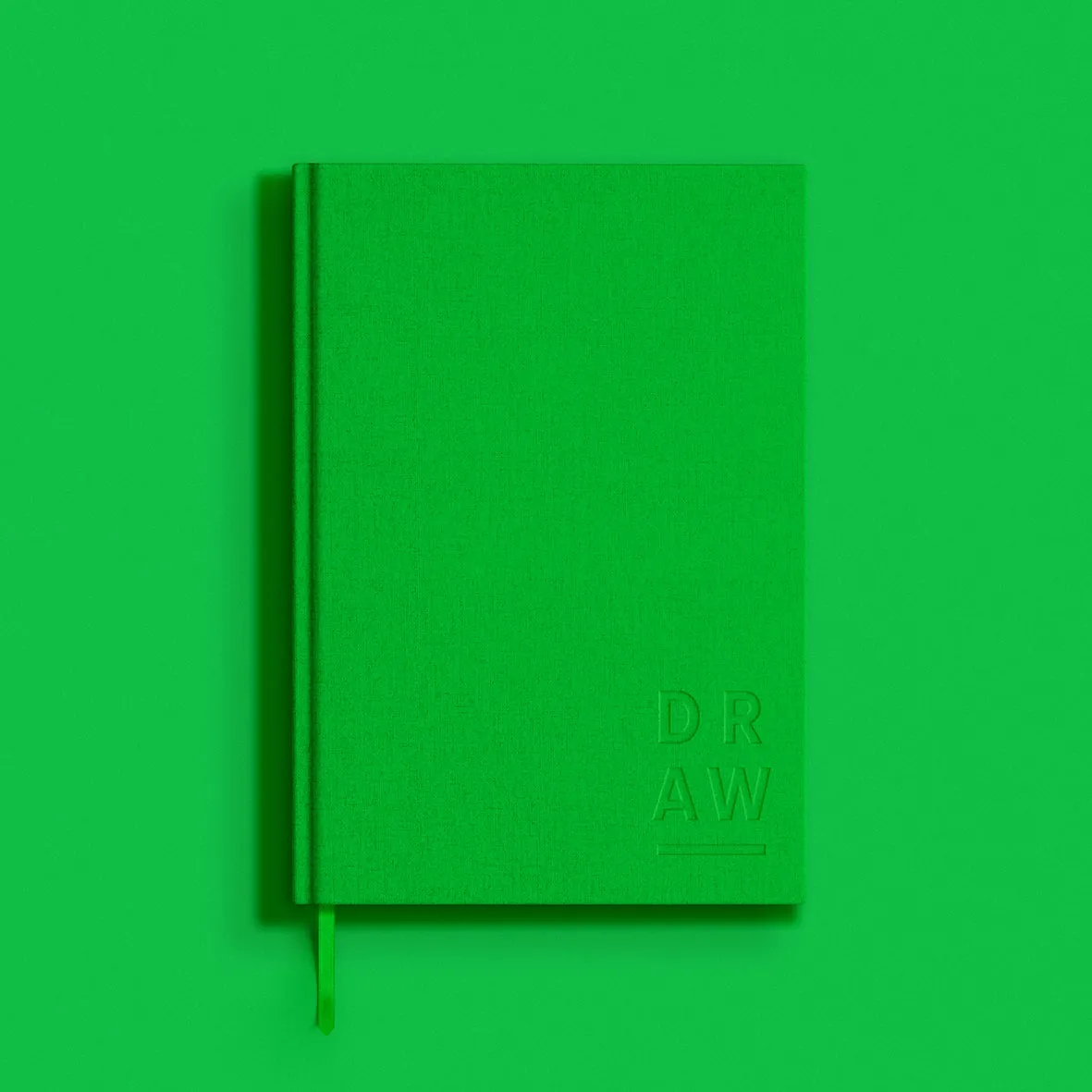 Blank Canvas Green A5 Plain Sketchbook - P21D,E