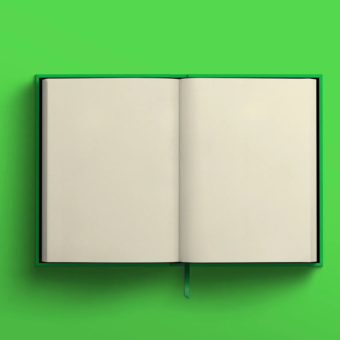 Blank Canvas Green A5 Plain Sketchbook - P21D,E