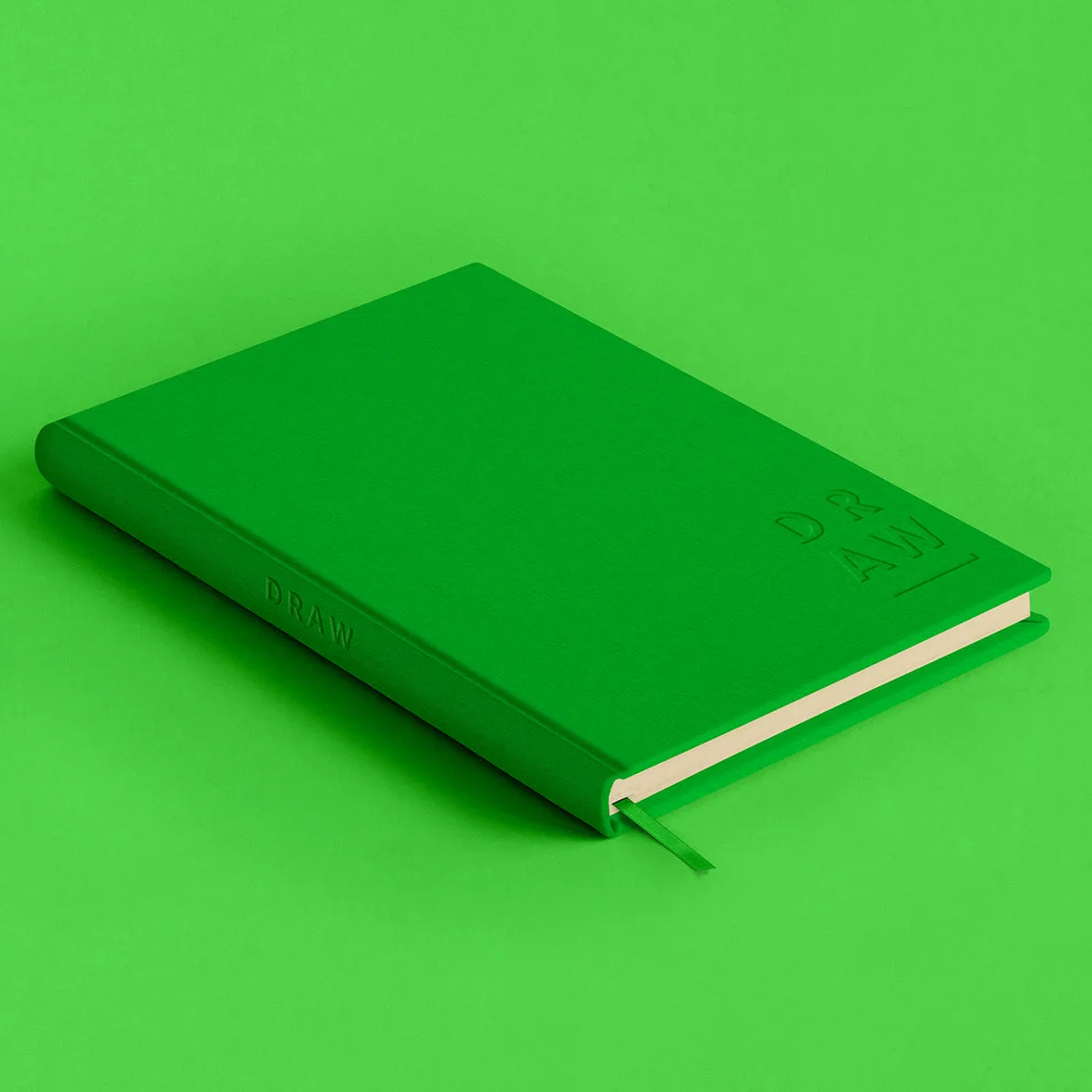 Blank Canvas Green A5 Plain Sketchbook - P21D,E