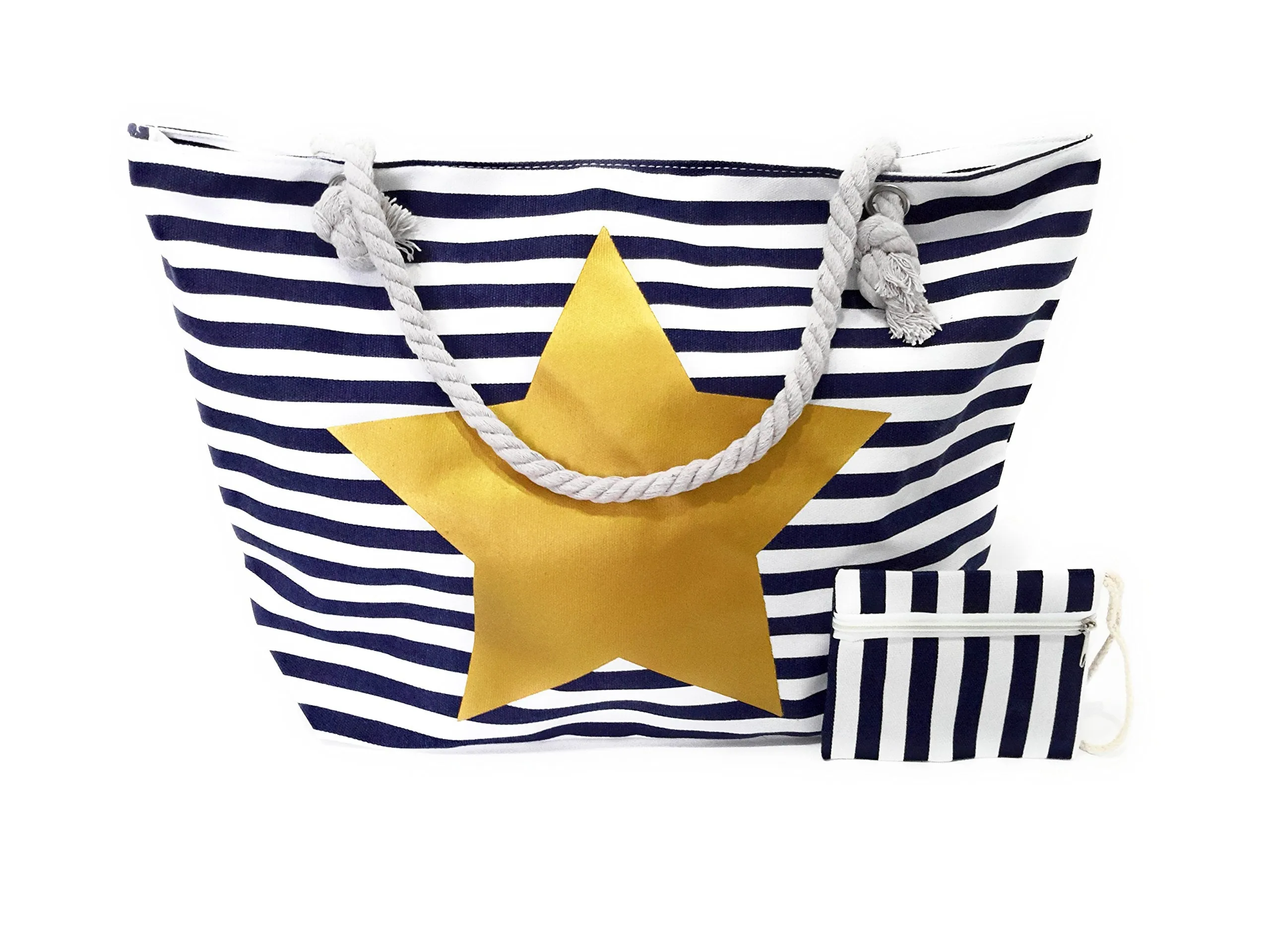 Bolso Grande de Tela · Estrella Oro