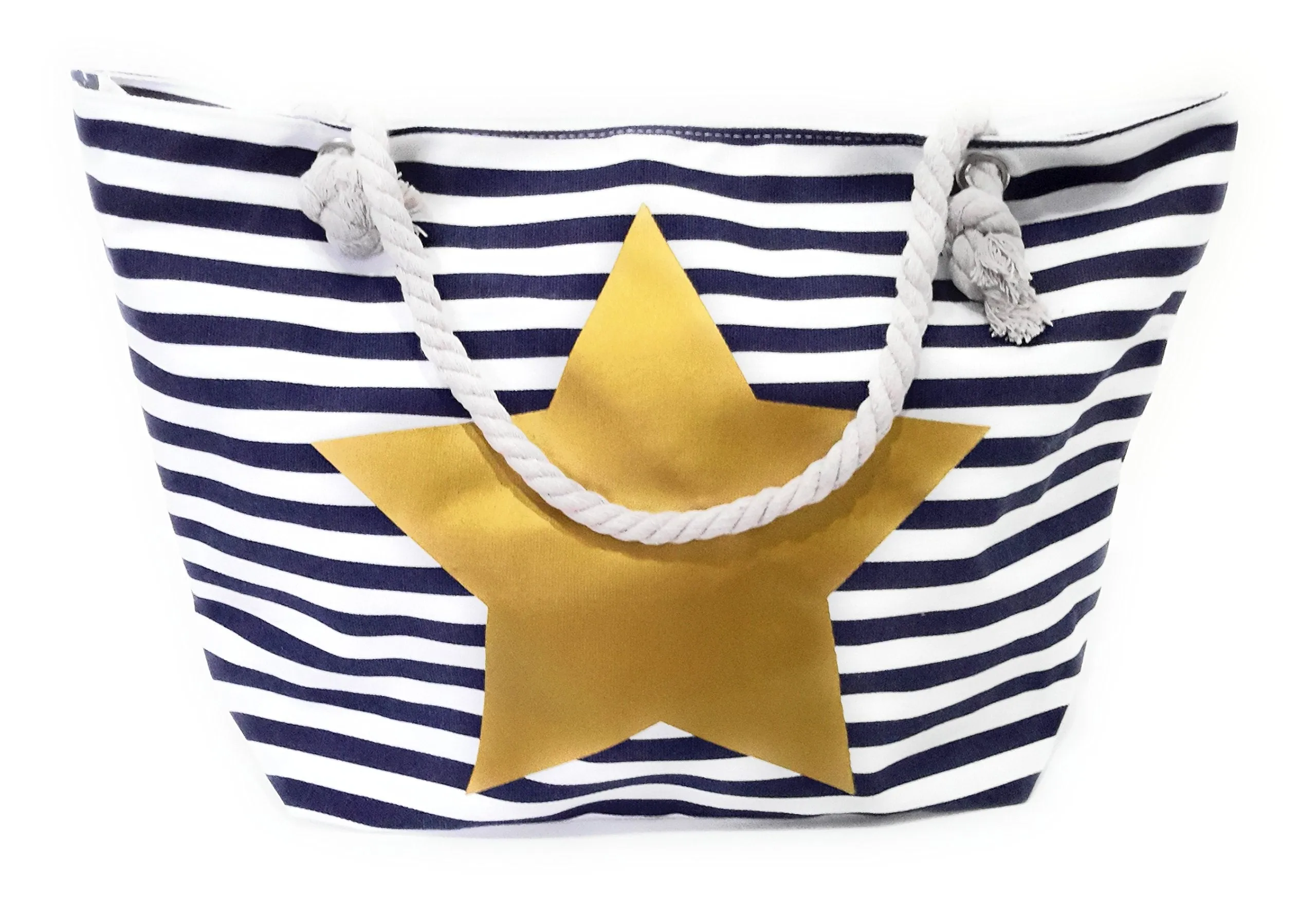 Bolso Grande de Tela · Estrella Oro