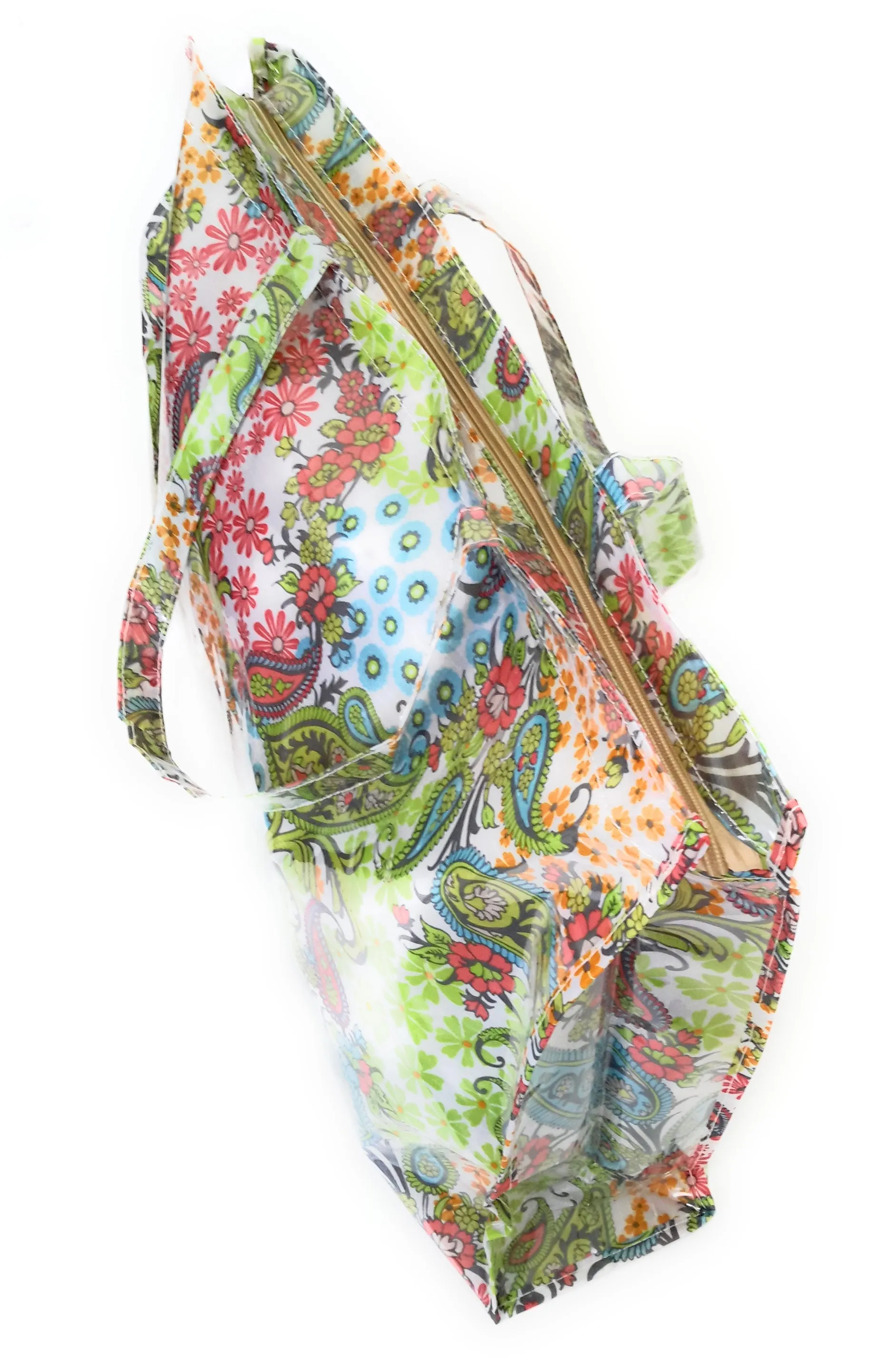 Bolso Grande Playa de Plástico reciclado · Paisley Multicolor