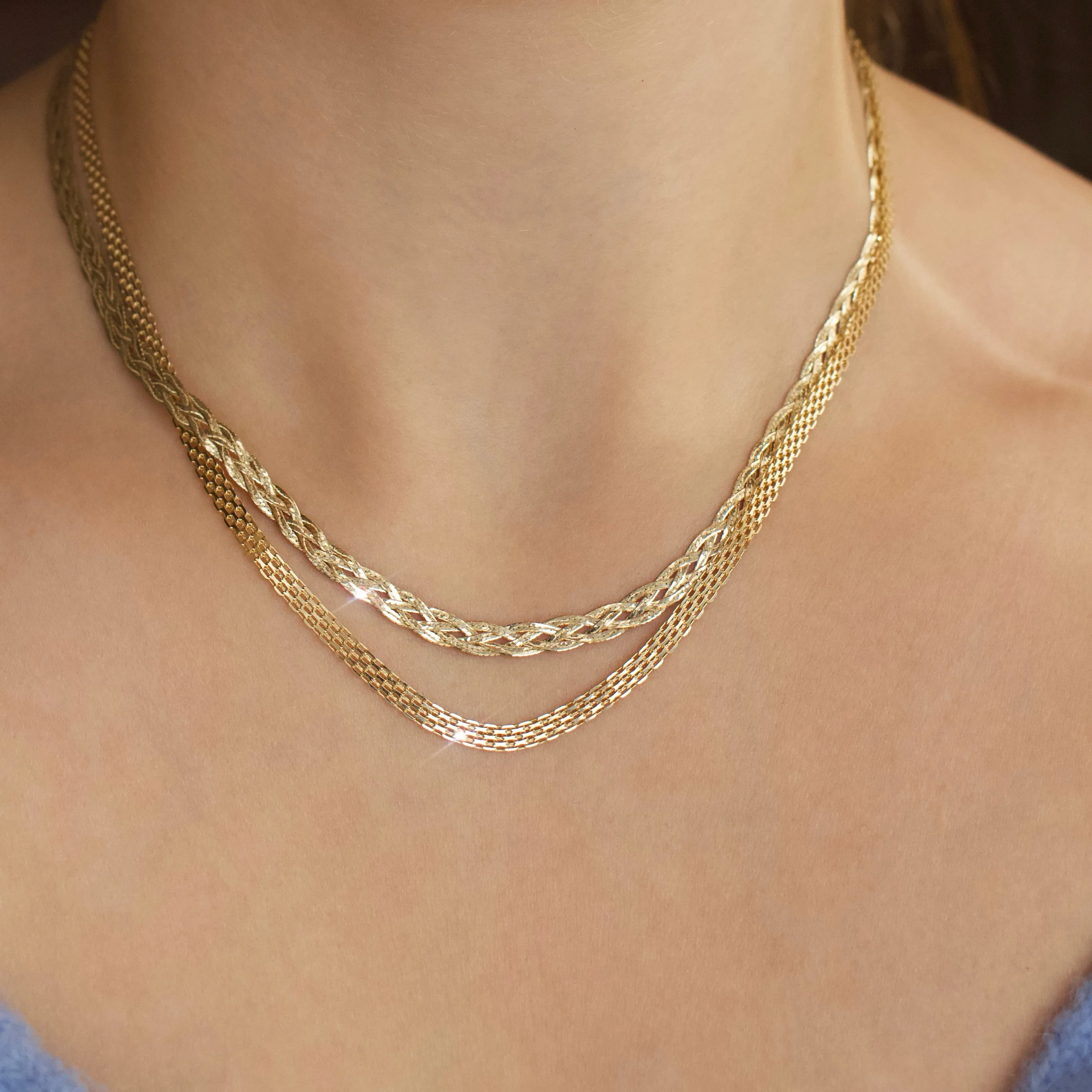 Braided Bismark Chain Necklace