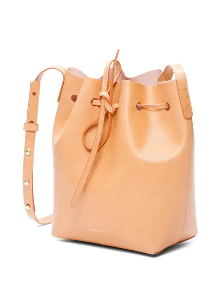 Bucket Bag Vegetable Tanned, Cammello/Rosa