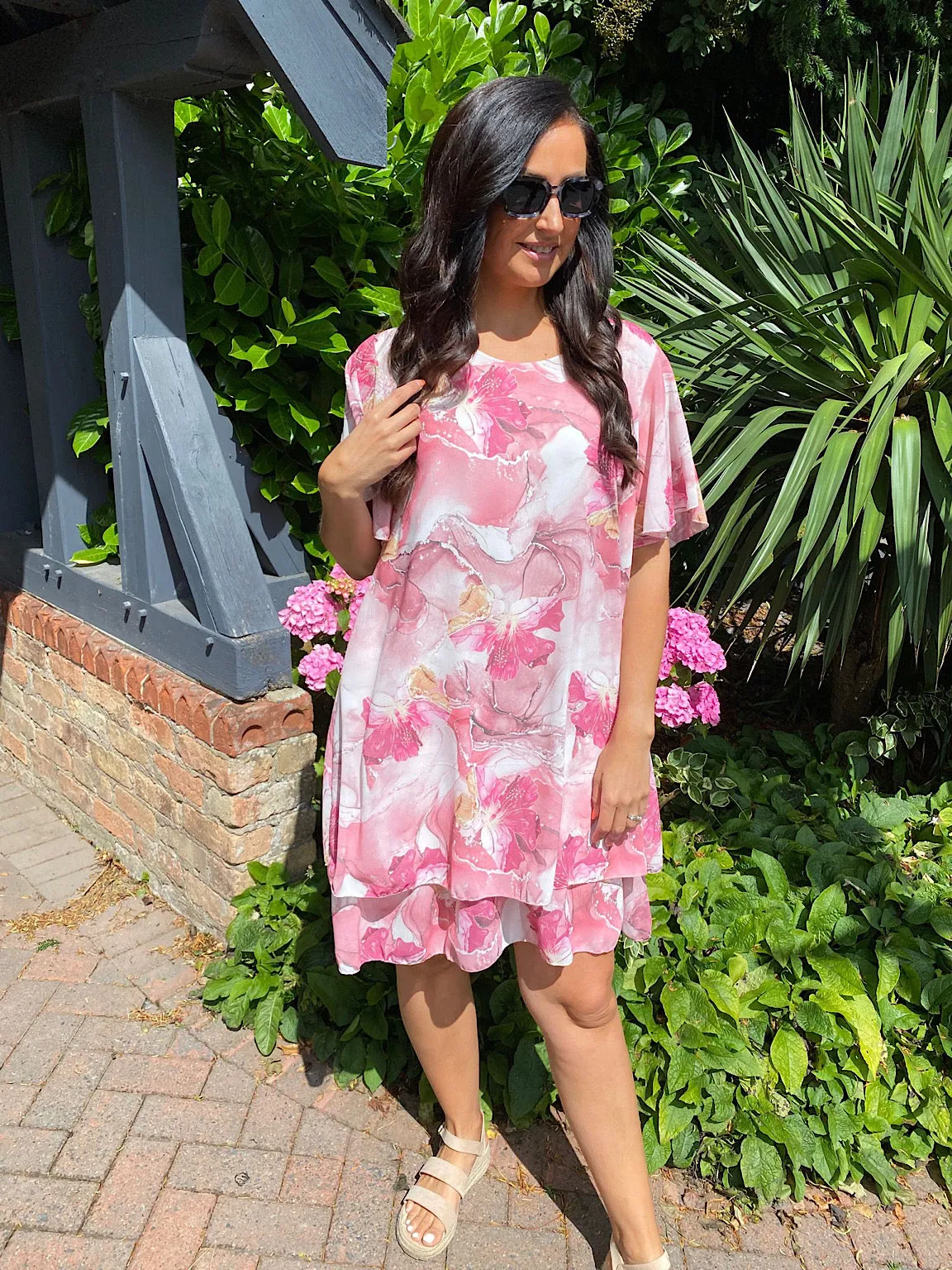 Chiffon Floral Dress Arlene