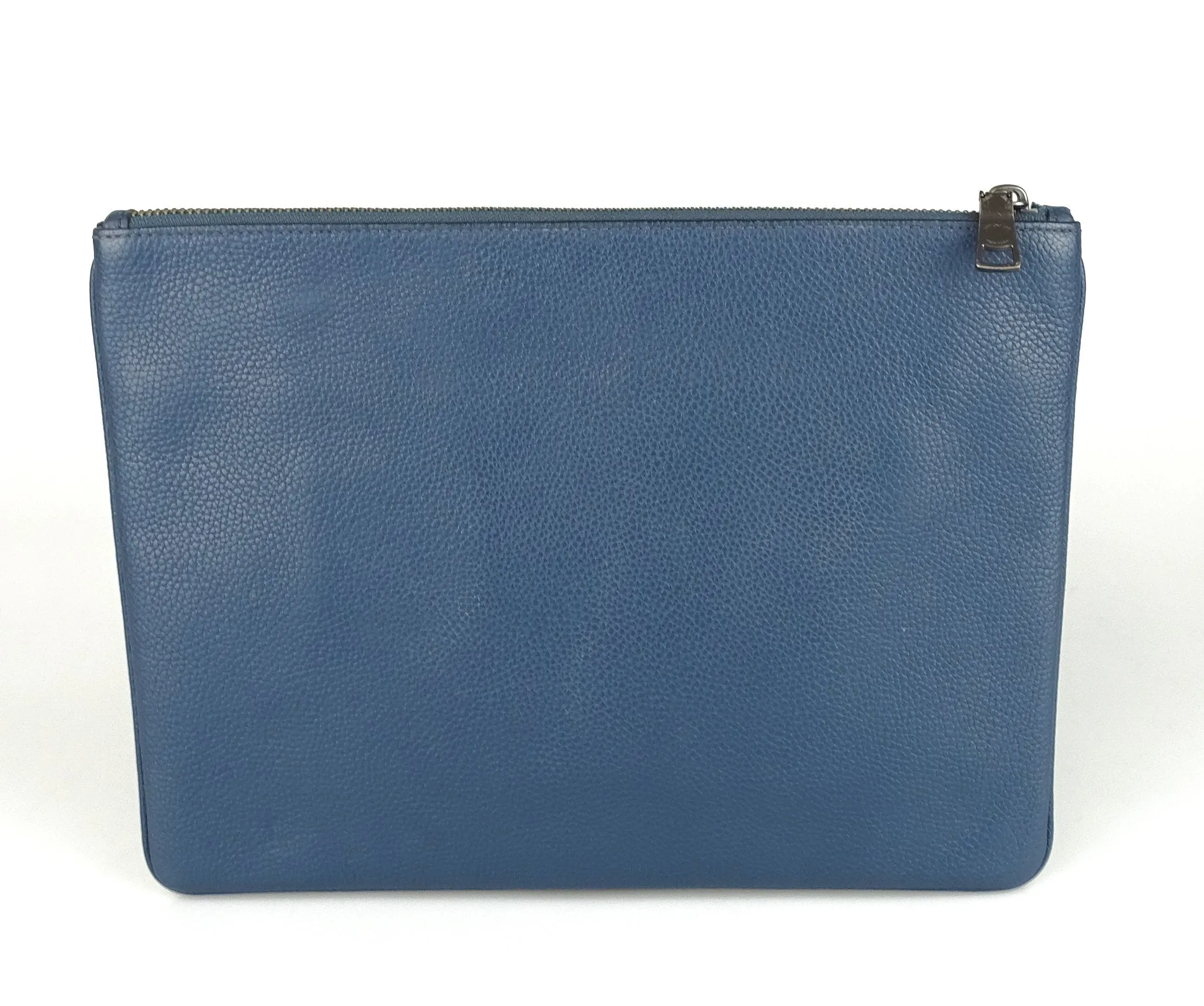 Coach Large Multifunctional Pouch Denim Leather