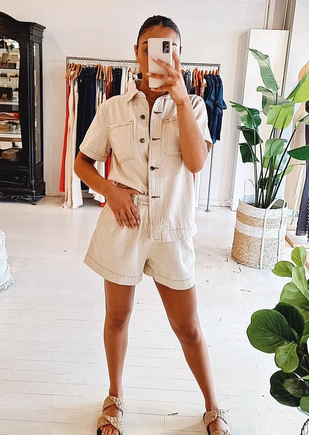 Cora Denim Shorts OAT