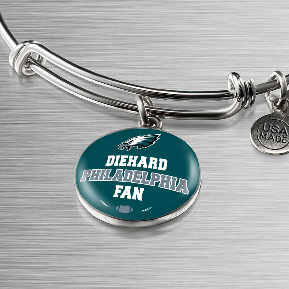 Diehard Philadelphia  Fan Sports Bangle Bracelet