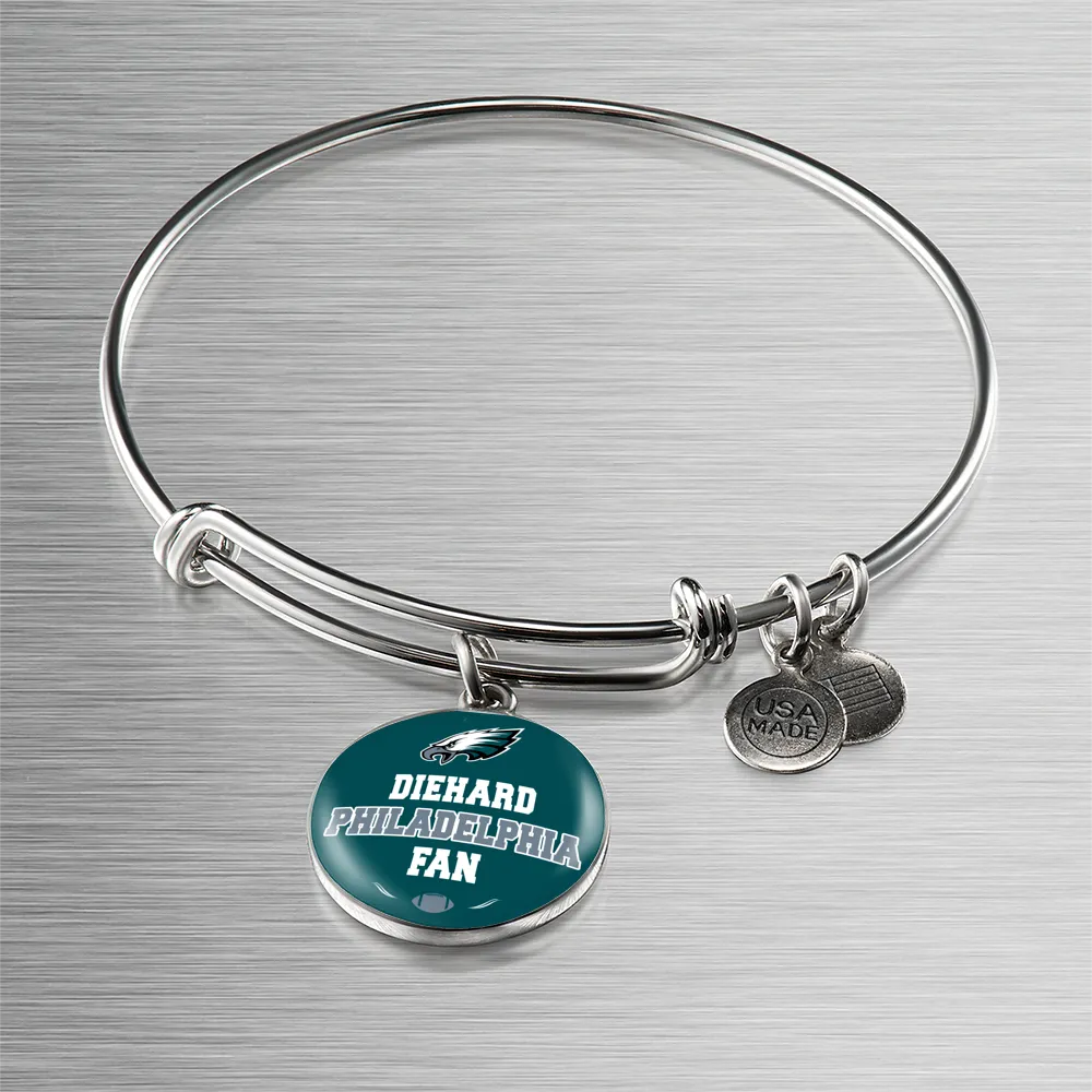 Diehard Philadelphia  Fan Sports Bangle Bracelet