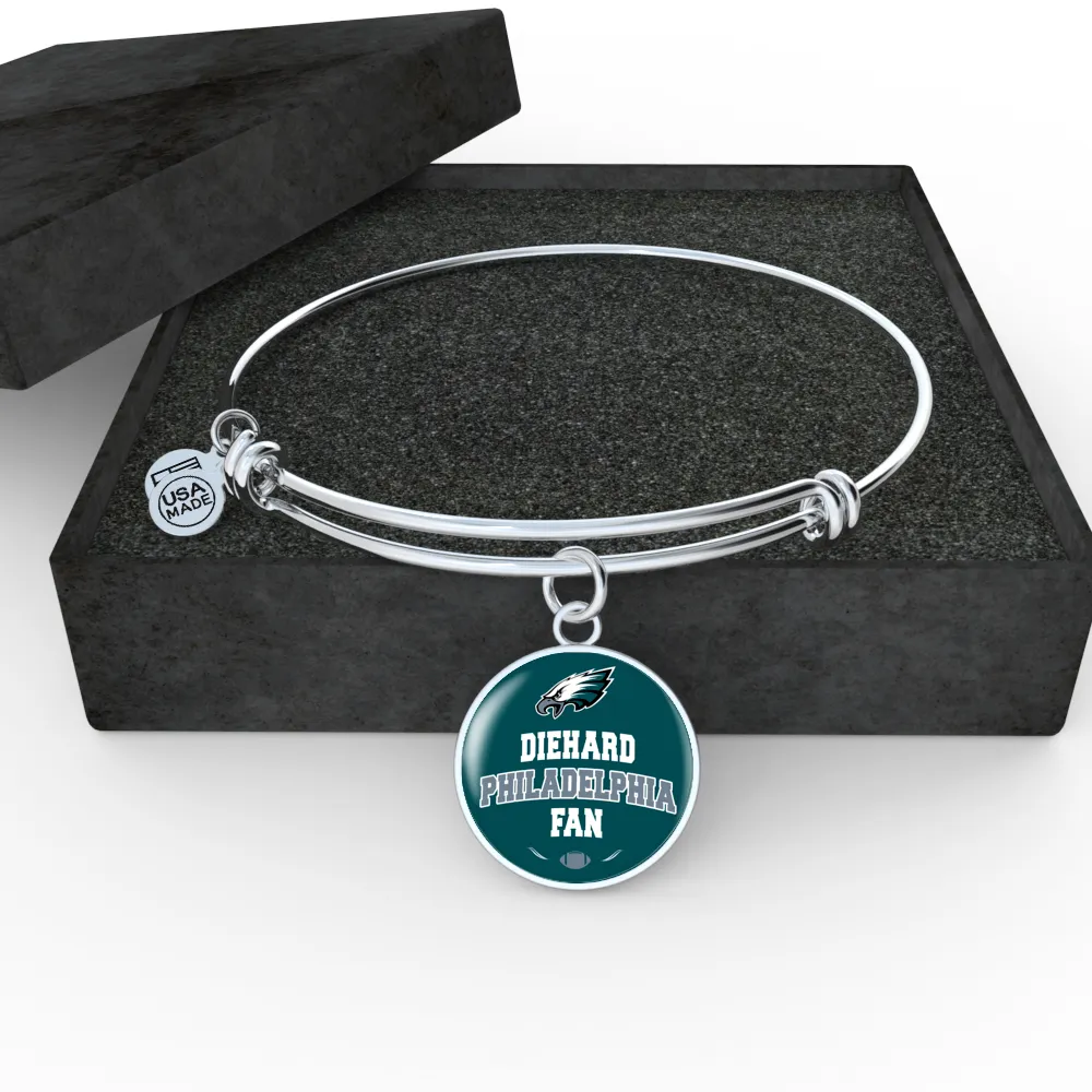 Diehard Philadelphia  Fan Sports Bangle Bracelet