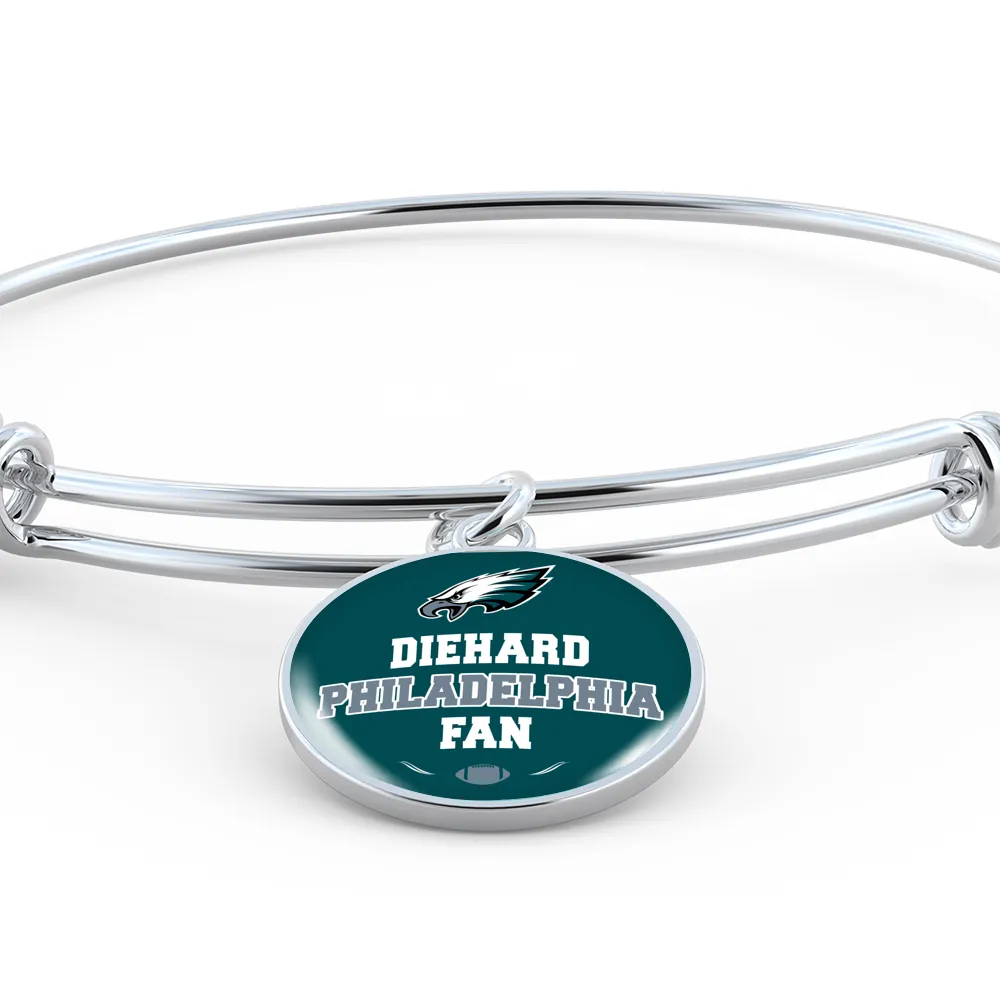 Diehard Philadelphia  Fan Sports Bangle Bracelet