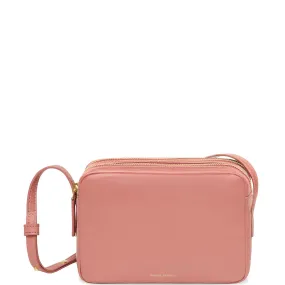 Double Zip Crossbody Lamb, Blush