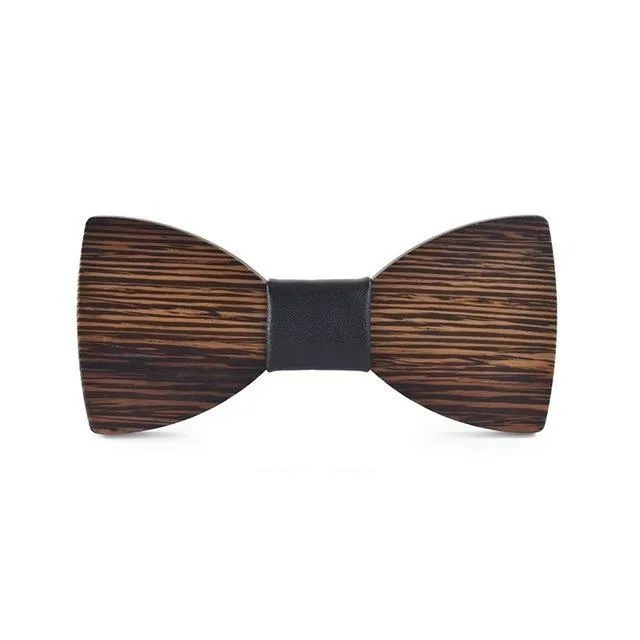 Fashion Men's Corbatas Business Party Gravitas Handmade Wooden Bow Ties