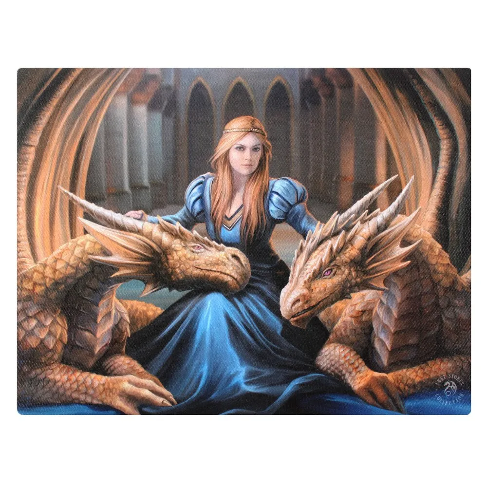 Fierce Loyalty Dragon Canvas Print by Anne Stokes