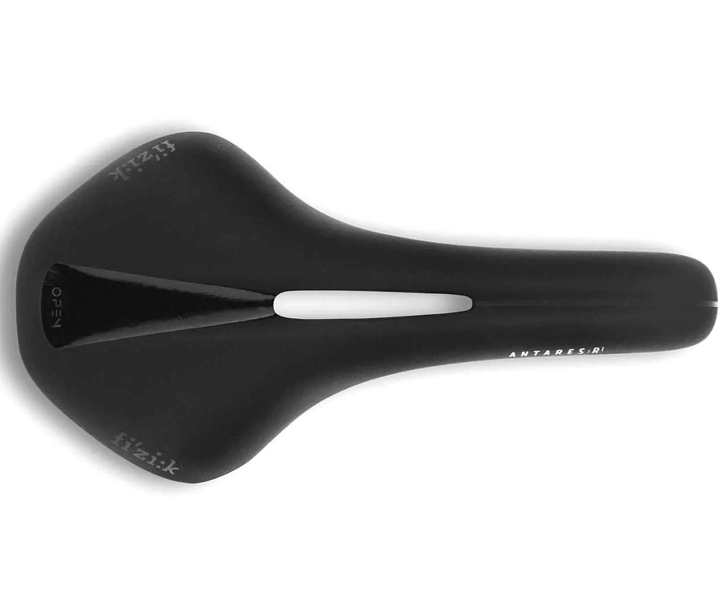 Fizik Antares R1 Open Carbon 7x10 Rails Bicycle Saddle Black 141mm