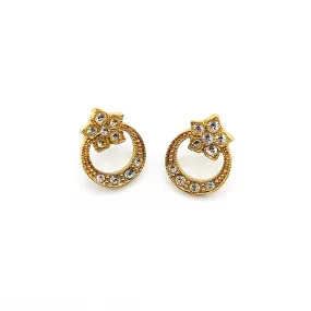 Floral Wreath Stud Earrings