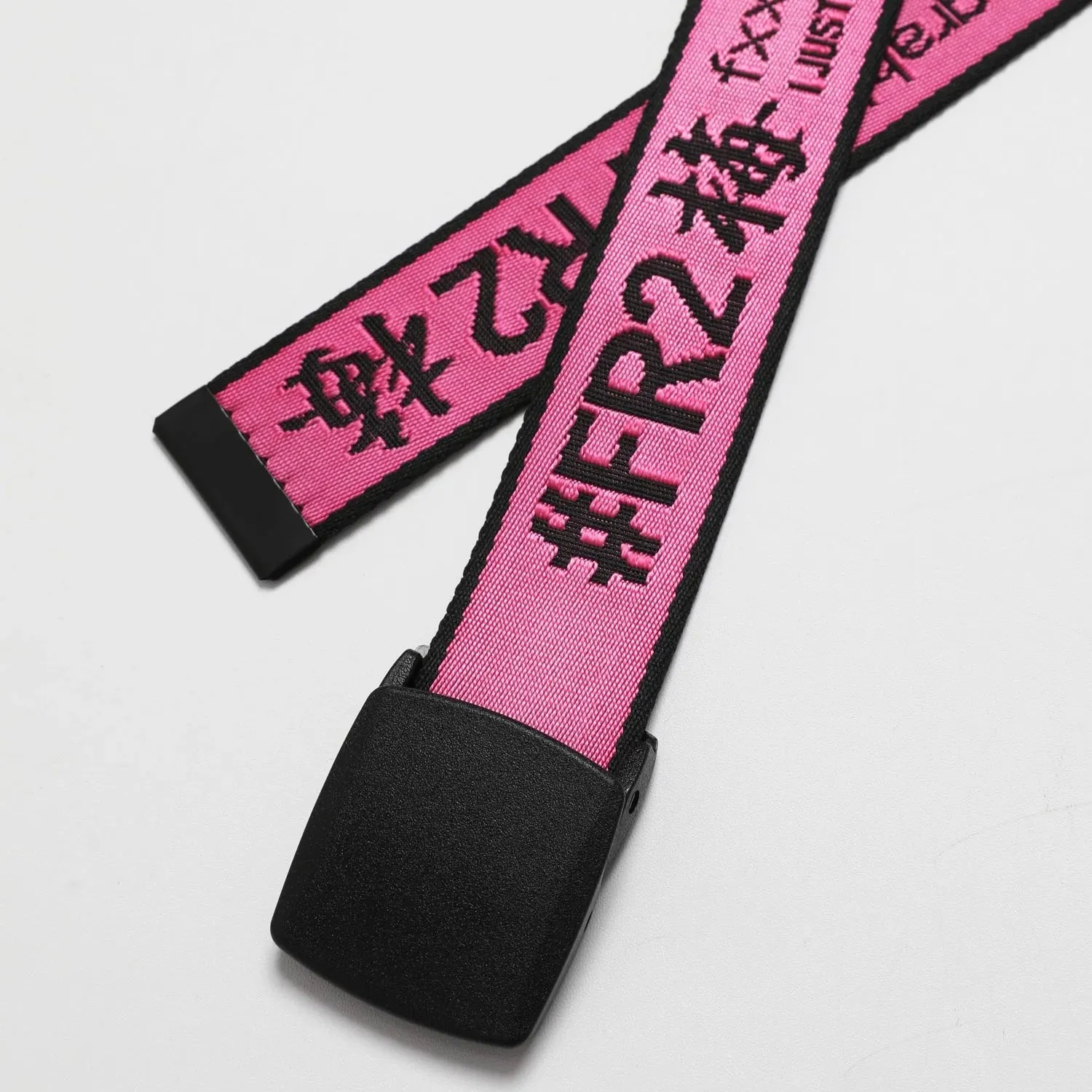 FR2 JAPAN Logo Icon Embroidery Long Belt Pink (Japan Exclusive)