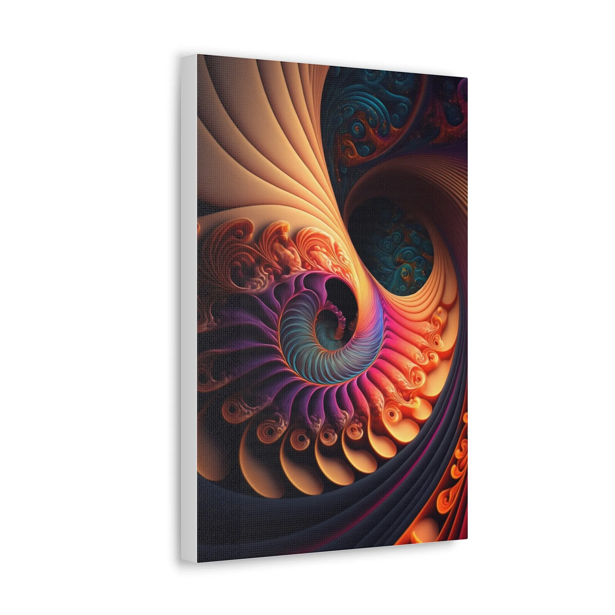 Fractal Spiral Universe Wall Art Canvas Spiritual Decor