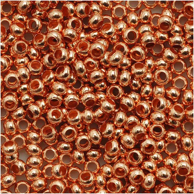 Genuine Metal Seed Beads 11/0 Copper 16 Grams