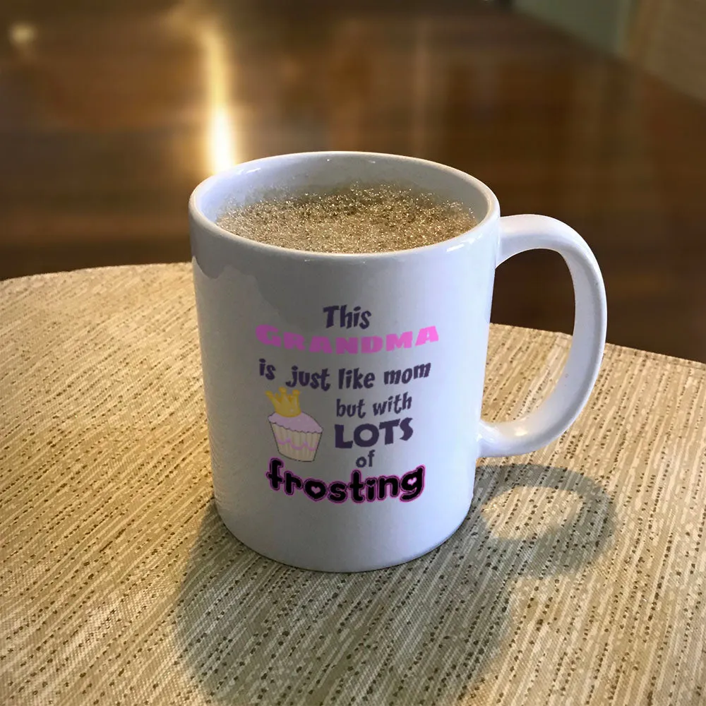 Grandma Frosting Personalized Ceramic Coffee Mug