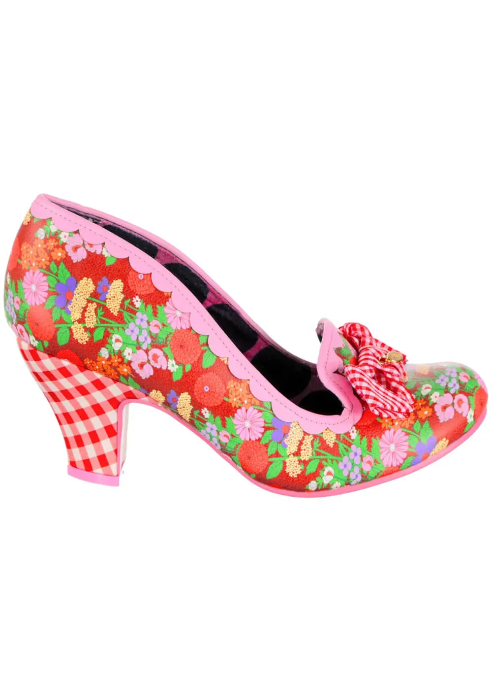 Irregular Choice Kanjanka Florals 50's Pumps Red