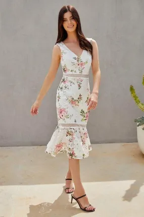 Kaitlyn Dress - Floral White