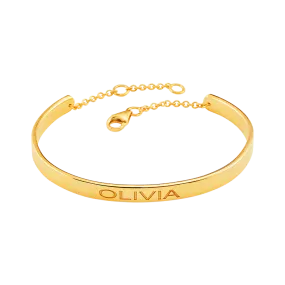 Kids Signature Engravable Cuff ID Bracelet