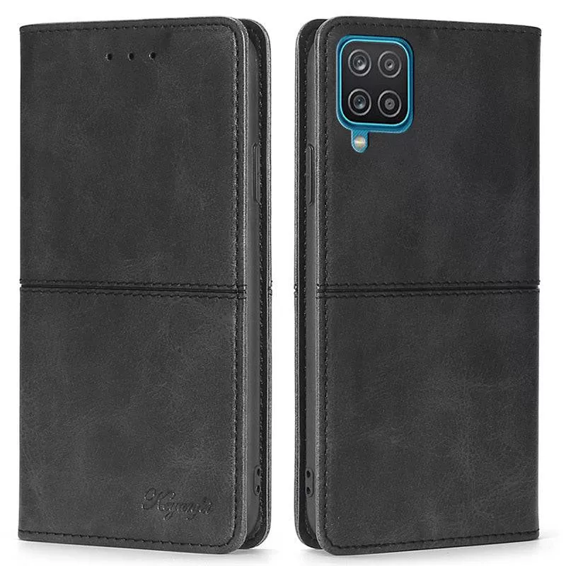 Leather Flip Wallet Cover for Samsung A12