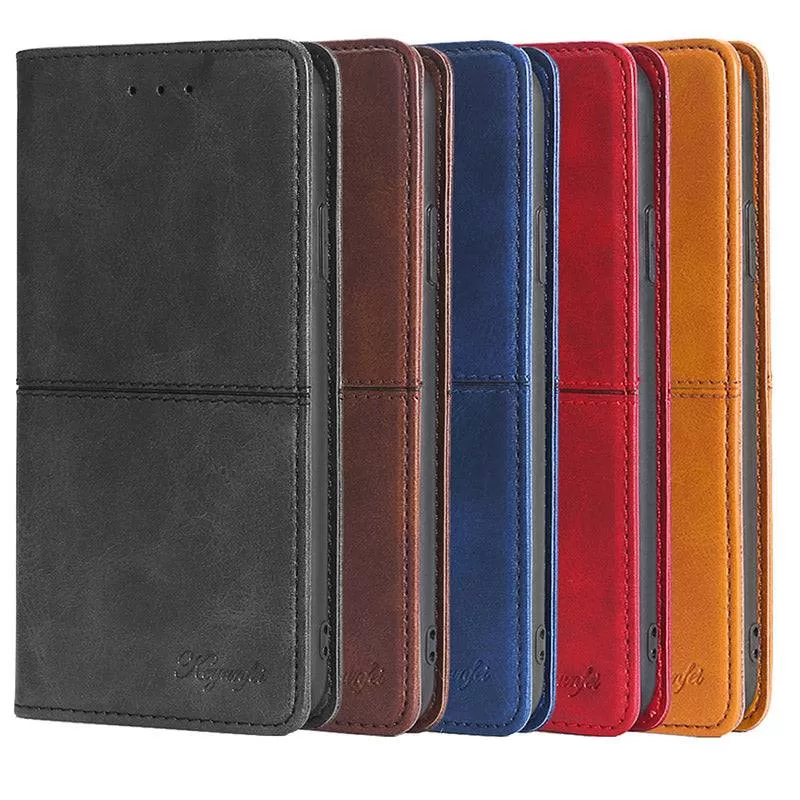 Leather Flip Wallet Cover for Samsung A12