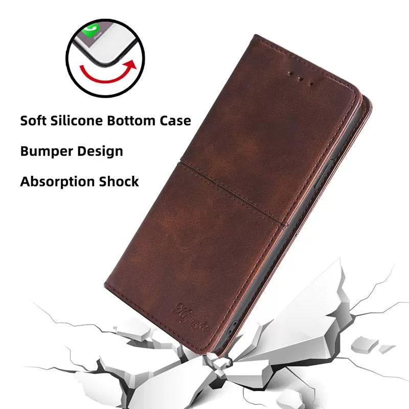 Leather Flip Wallet Cover for Samsung A32