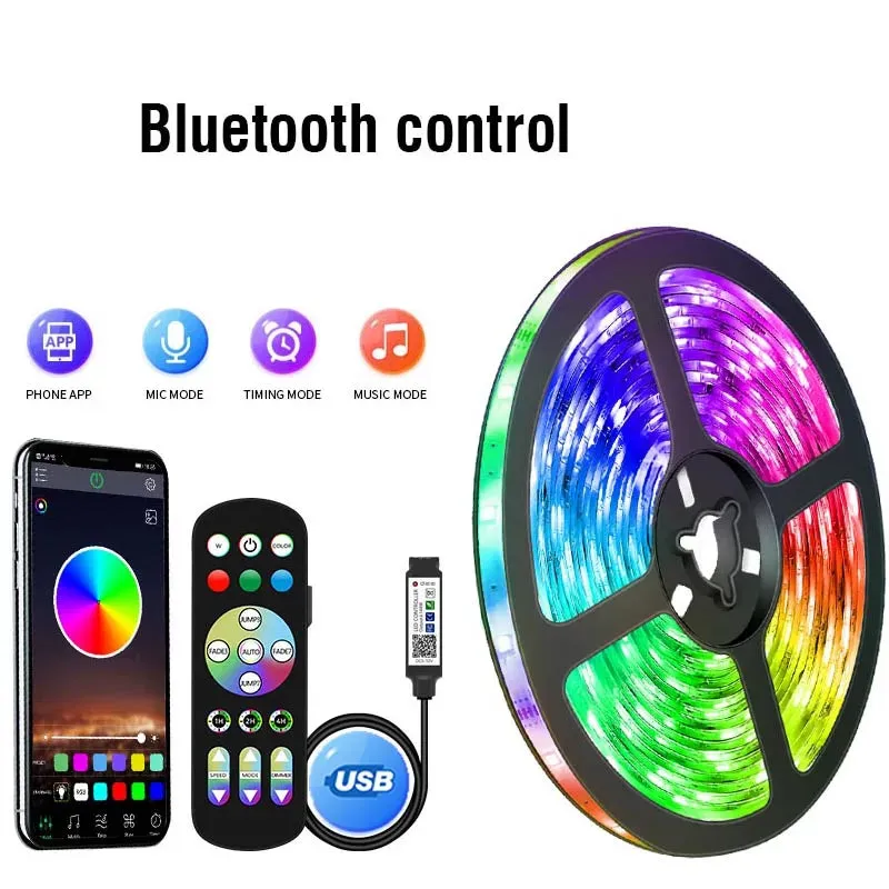 Led Strip Lights RGB 5050 Bluetooth APP Control For Living Room