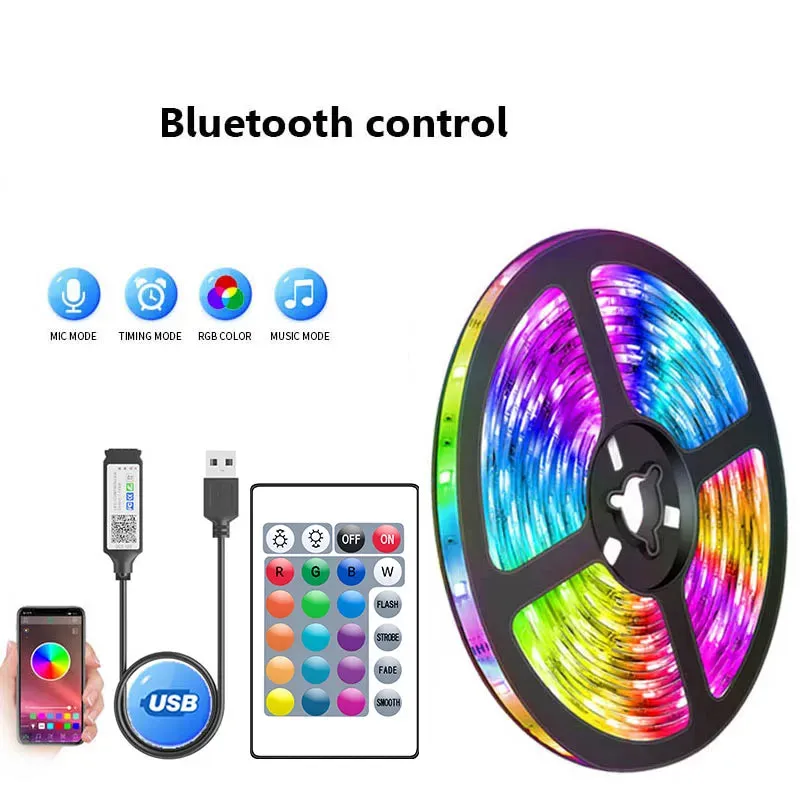 Led Strip Lights RGB 5050 Bluetooth APP Control For Living Room