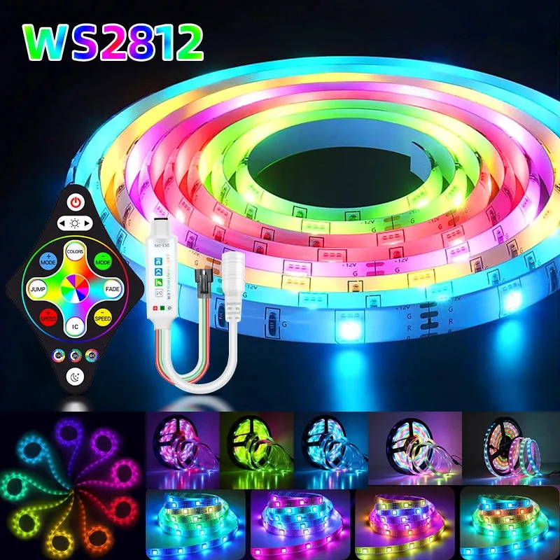 Led Strip Lights RGB 5050 Bluetooth APP Control For Living Room