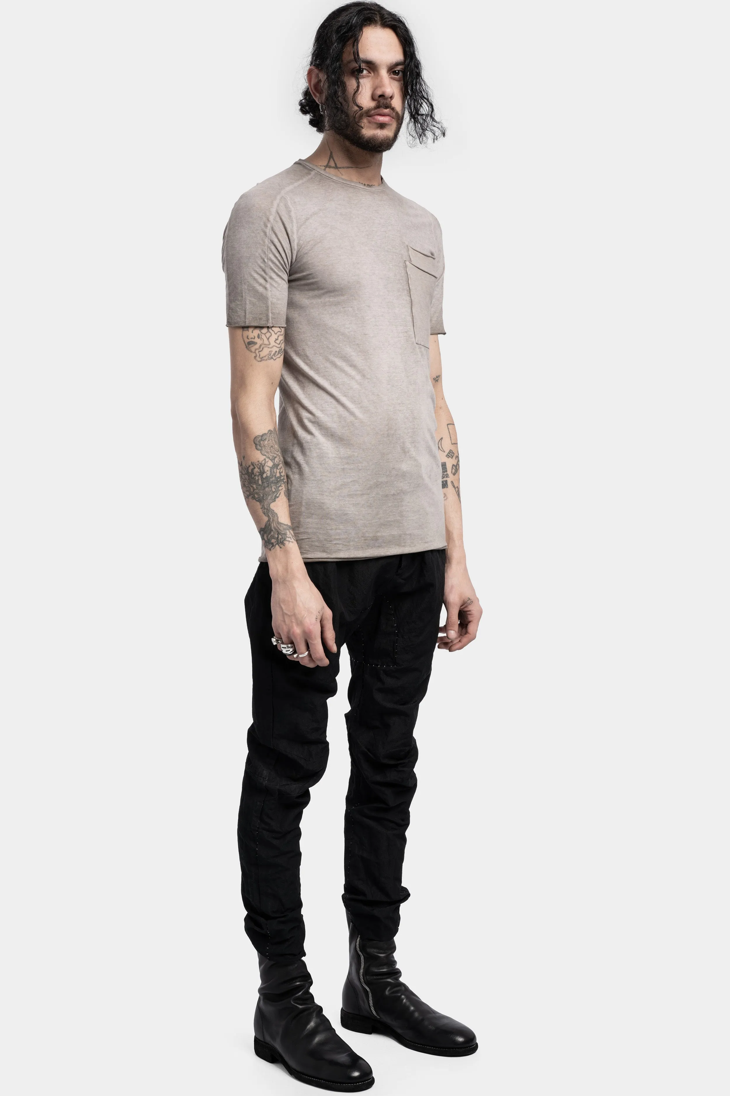 Lightweight cotton t-shirt, Shale