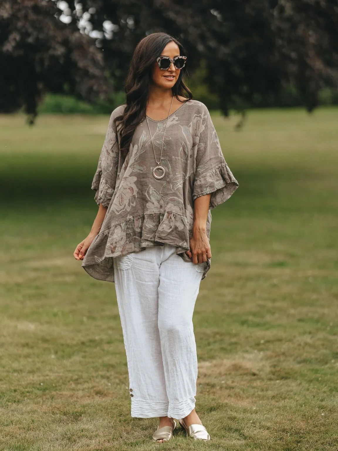 Lightweight Floral Frill Top Dolly