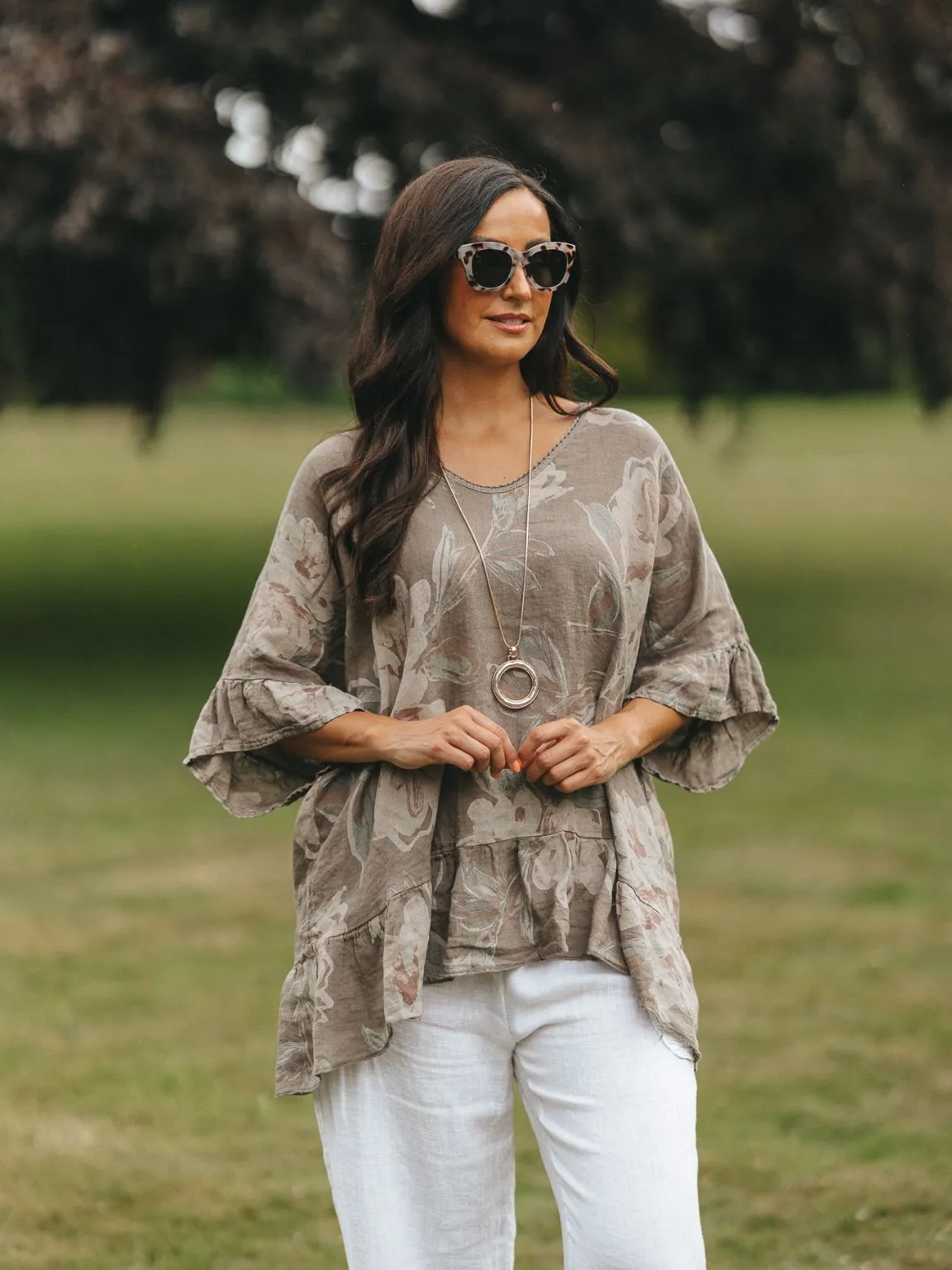 Lightweight Floral Frill Top Dolly