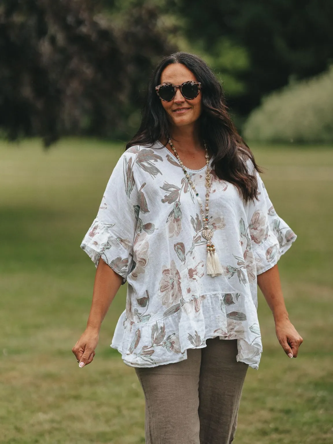 Lightweight Floral Frill Top Dolly