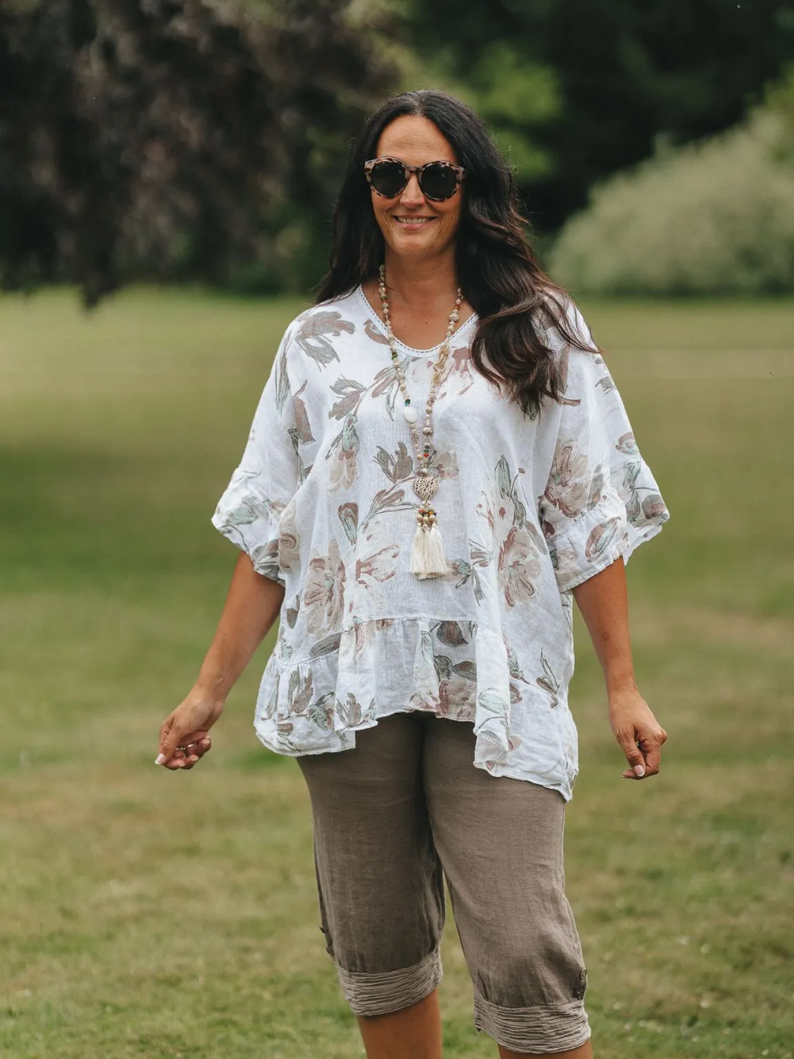 Lightweight Floral Frill Top Dolly