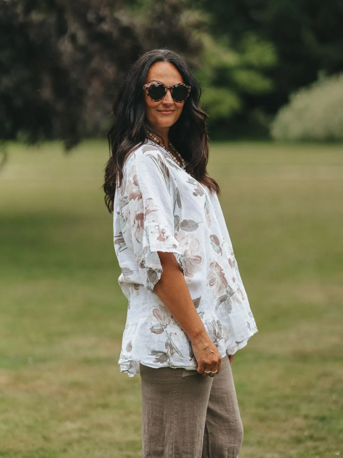 Lightweight Floral Frill Top Dolly