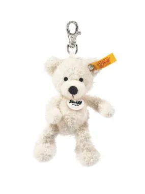 Lotte White 12cm Steiff Miniature Plush Teddy Bear Key Ring