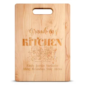 Love Baked Into Every Bite Personalized Maple Cutting Board