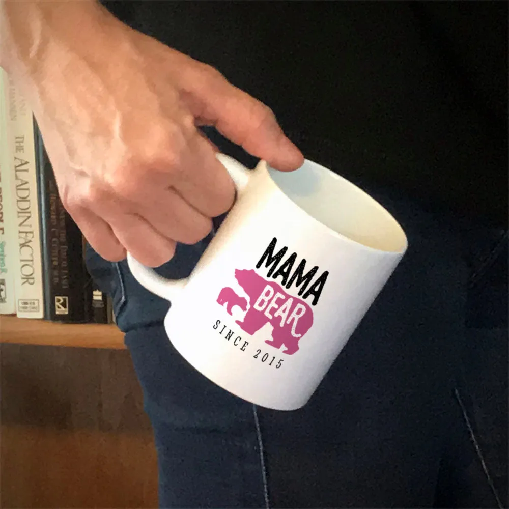 Mama Bear Personalized Ceramic Coffee Mug