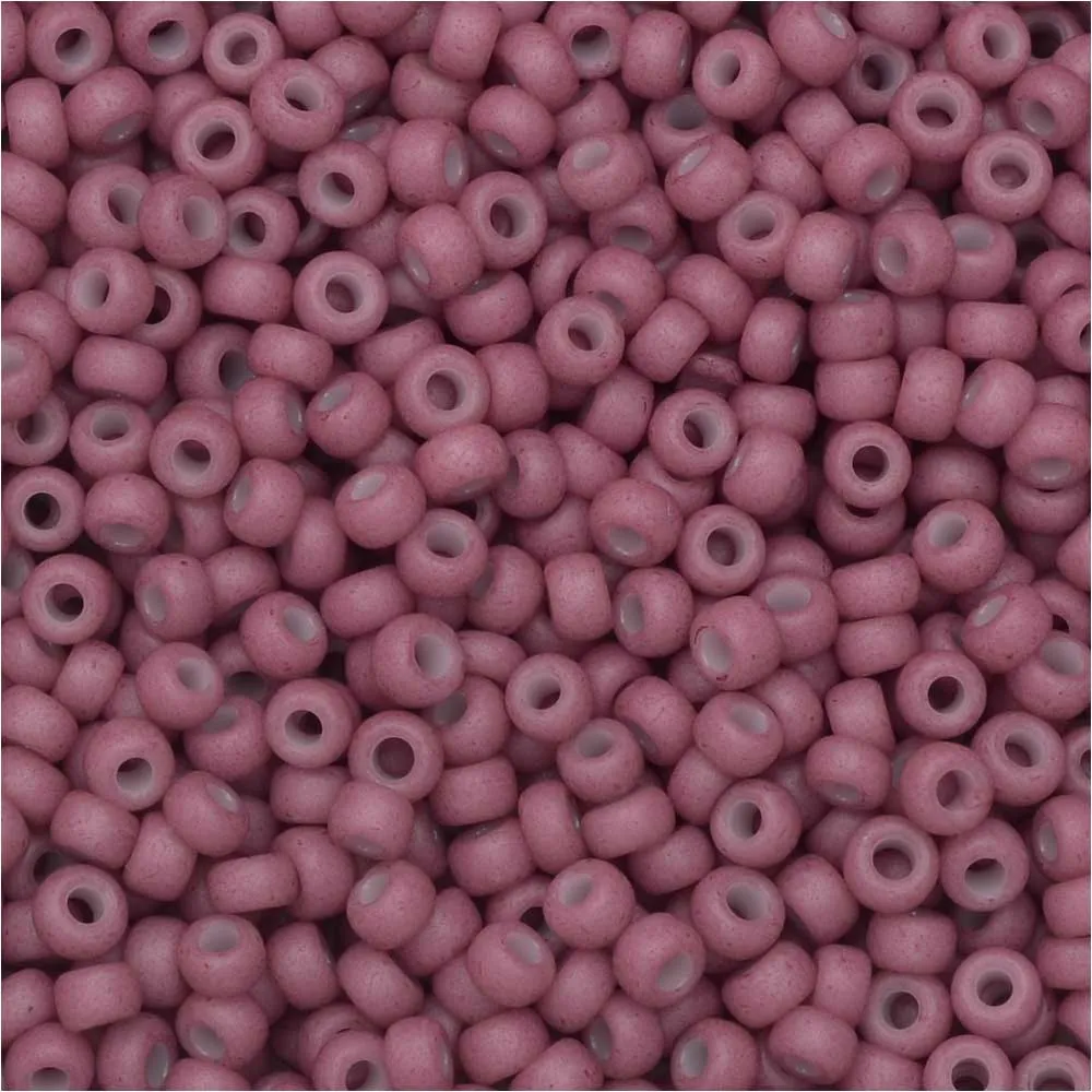 Miyuki Round Seed Beads, 11/0, #2046 Special Dyed Old Rose (8.5 Gram Tube)