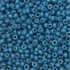 Miyuki Round Seed Beads, 11/0, #4485 Duracoat Opaque Dyed Dark Blue (8.5 Gram Tube)