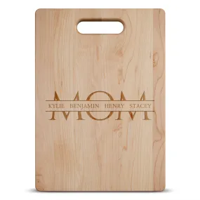 Mom Personalized Maple Cutting Board