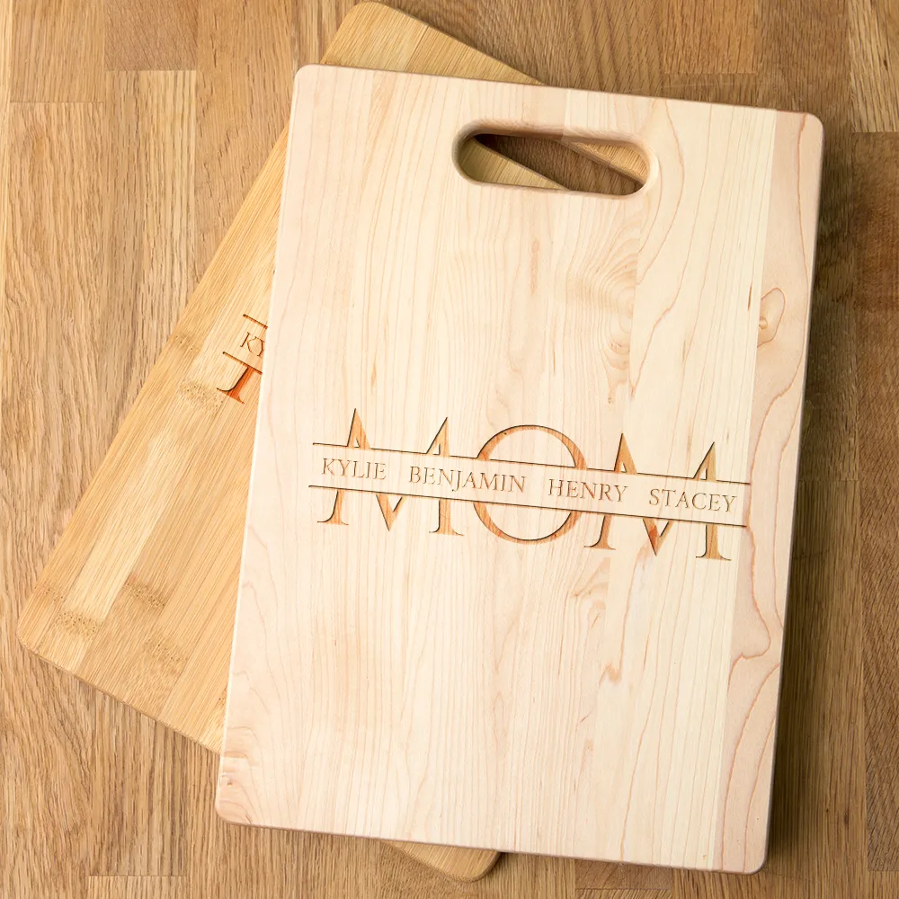 Mom Personalized Maple Cutting Board