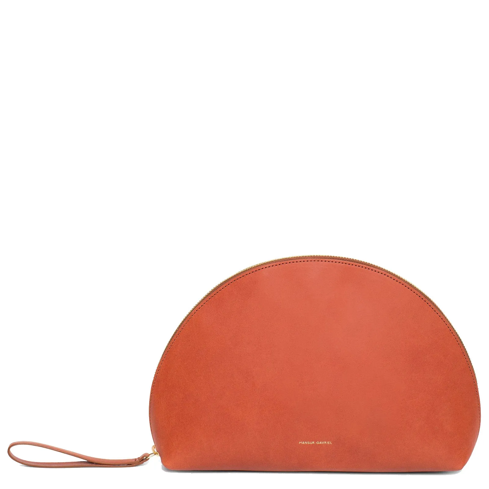 Moon Clutch Mini Wristlet Vegetable Tanned, Brandy